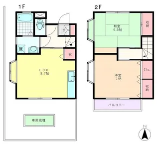 チェリーハイツ2番館の間取り