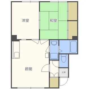 日の出ハイツ【3階】の間取り