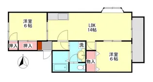 サンモールK【1階】の間取り
