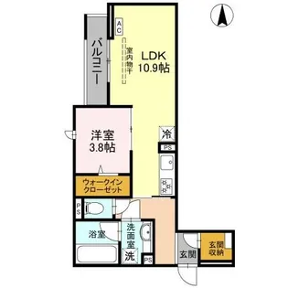 D-Gran 江木町【3階】の間取り