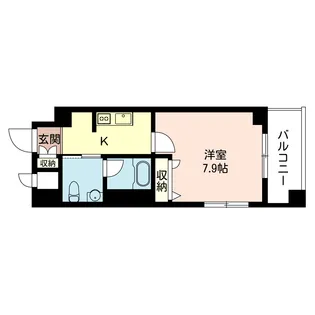 Brightside Hills(ブライトサイド ヒルズ)【3階】の間取り