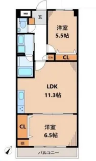 クリア氷川台【4階】の間取り