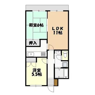 パレス扇【3階】の間取り