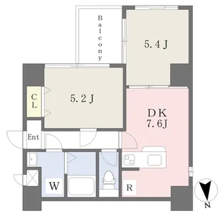 ルミエール堂ヶ芝II【3階】の間取り