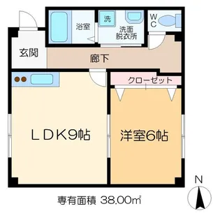鶴田ビル【2階】の間取り