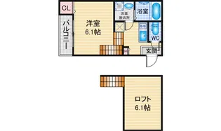 ハーモニーテラス鳴海町字丸内【2階】の間取り