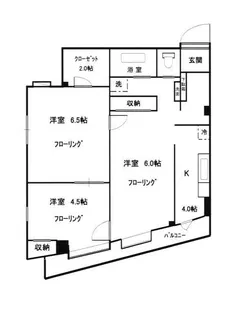 奥沢ハイツ【2階】の間取り