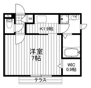 メゾン下北沢【1階】の間取り