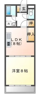 シティヒルズカズバ【6階】の間取り