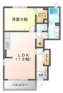 セレーノスパッツィオI【1階】の間取り