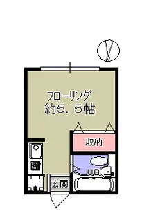 長谷見アパート【2階】の間取り