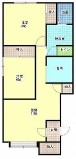 リンツE【2階】の間取り