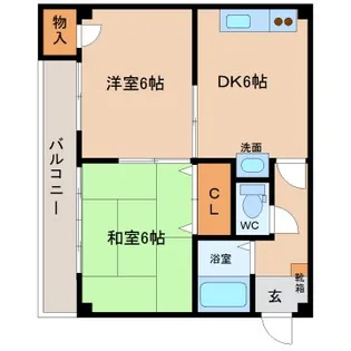 ファミリオ長柄【3階】の間取り