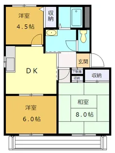 サンハイツ南浦和【2階】の間取り