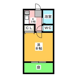 シーズンコート可児【1階】の間取り