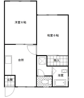 コーポシマダ【2階】の間取り
