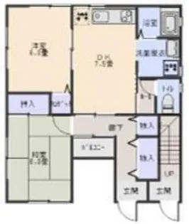 オードリーハイツ【1階】の間取り