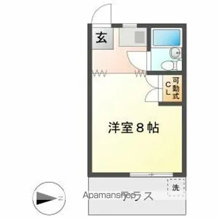 コーポ長屋【1階】の間取り