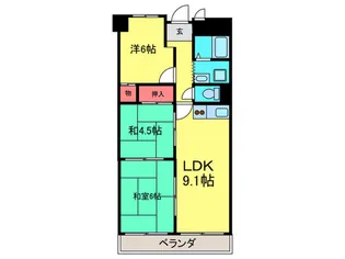 メゾン平野パートI【8階】の間取り