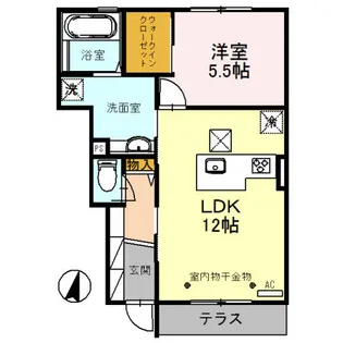 文椿館【1階】の間取り