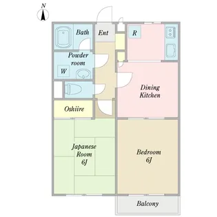 シンフォニーハイツ【2階】の間取り