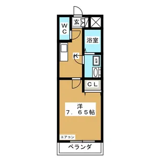 ラ・メール春日 弐番館【1階】の間取り