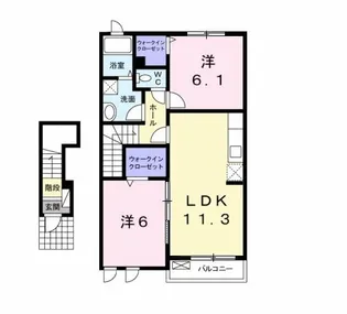 サンリットヴィラ【2階】の間取り