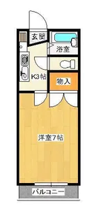 エトワール21船穂B【4階】の間取り