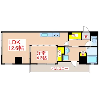 LANDMARK NISHIDA HONDORI【2階】の間取り