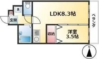 愛知県名古屋市千種区田代本通2【マンション】の間取り