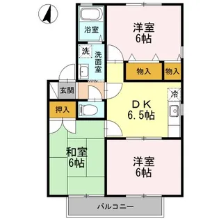 ベルシャルム【2階】の間取り