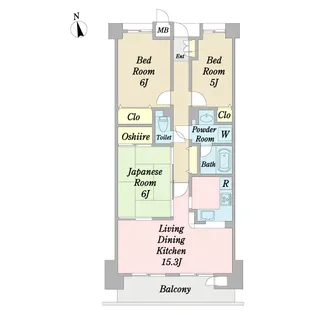αグランデ津田沼【4階】の間取り