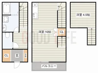 兵庫県加古川市野口町二屋【アパート】の間取り