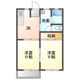 ハイツエバーグリーン A棟【2階】の間取り