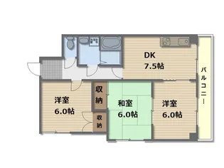 クォーレ羽衣■【4階】の間取り