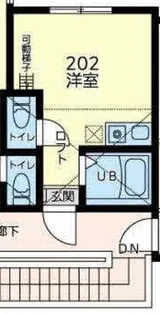 クレストコート横浜【2階】の間取り