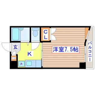 旭コンフォート越路【4階】の間取り