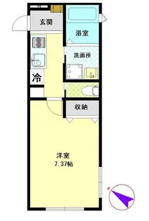 ラプリオ経堂【2階】の間取り