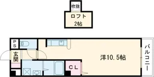 大阪府大東市明美の里町【マンション】の間取り