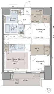 ラグゼナ八王子寺町【8階】の間取り