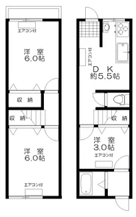 大阪府摂津市香露園【一戸建】の間取り