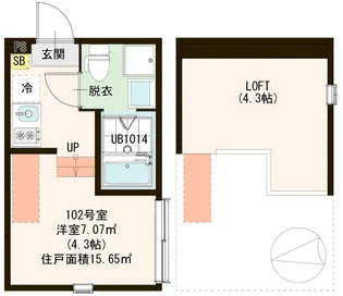 Quatre Arbres【1階】の間取り