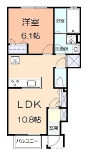 シェモア【1階】の間取り
