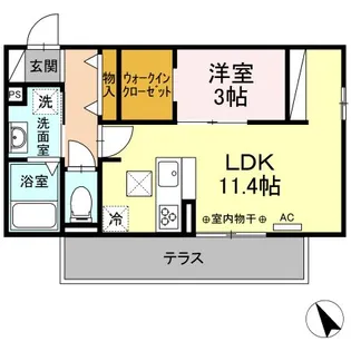 ソレイユメゾン御殿場【1階】の間取り