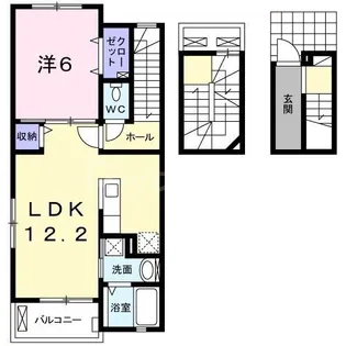 埼玉県さいたま市見沼区春岡1【アパート】の間取り