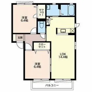 MastTown富田 C【2階】の間取り