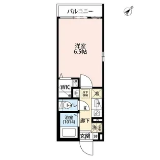 エクセラン北小金【1階】の間取り
