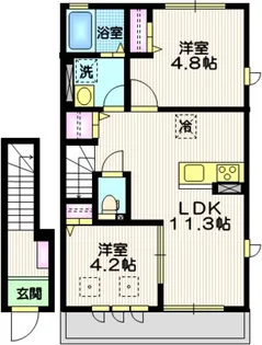 le boisあかね台Cの間取り