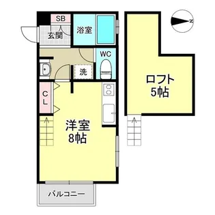 ヒューマンパレス新松戸II【1階】の間取り