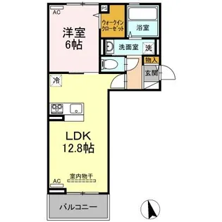 徳島県徳島市南田宮2【マンション】の間取り